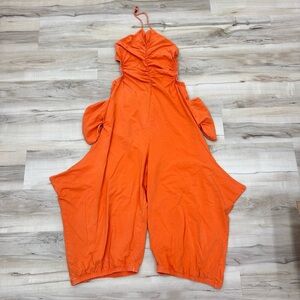 FP Movement by Free People Orange Wide-Leg Jumpsuit